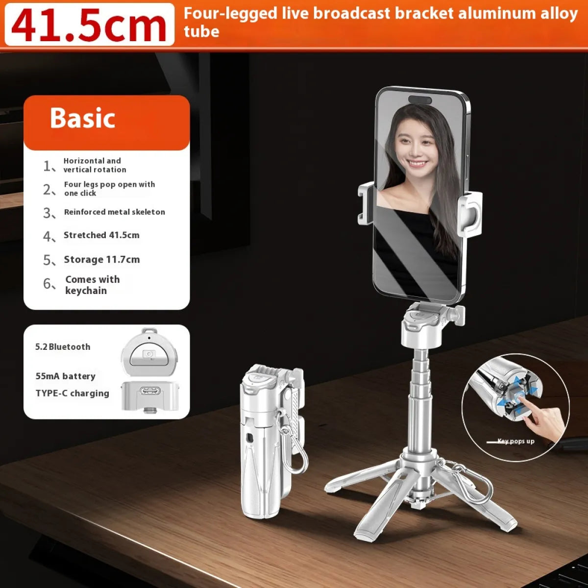 Multifunctional Selfie Stick Tripod – Perfect for Vlogs & Photography