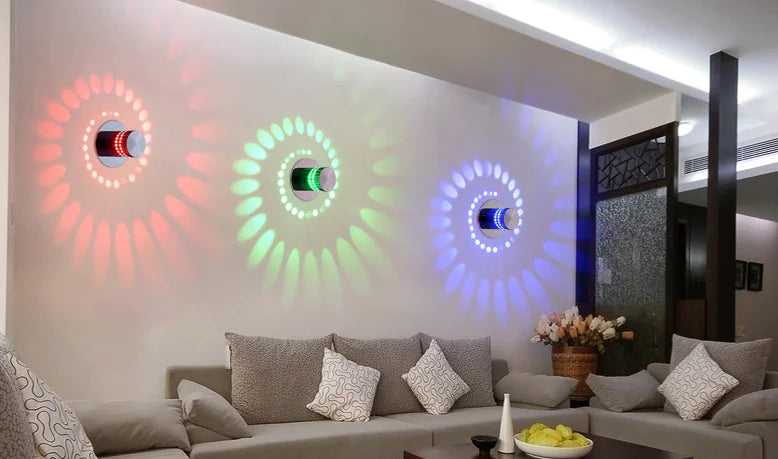Modern LED Color-Changing Wall Light Fixture – Corridor & Hallway Home Decor