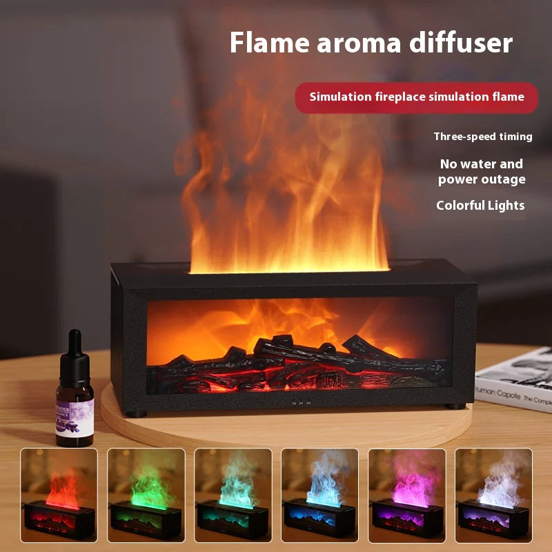 Cozy Flame Aromatherapy Diffuser – Relax with Essential Oils!✨✨