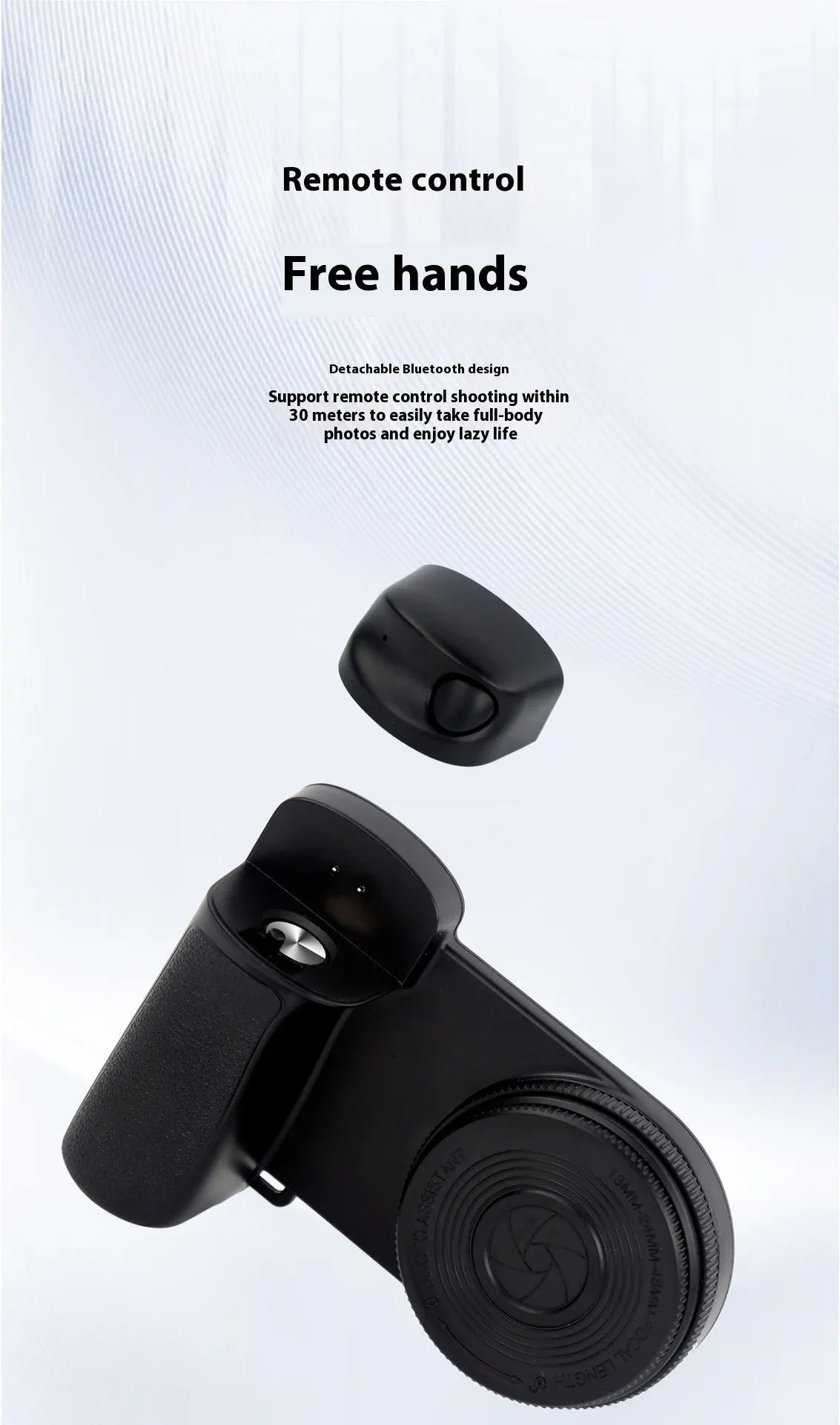 Bluetooth Phone Fill Light with Magnetic Mount.