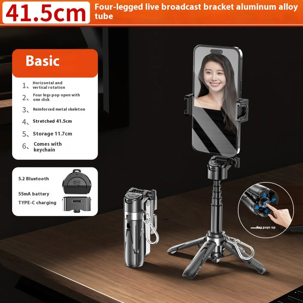 Multifunctional Selfie Stick Tripod – Perfect for Vlogs & Photography