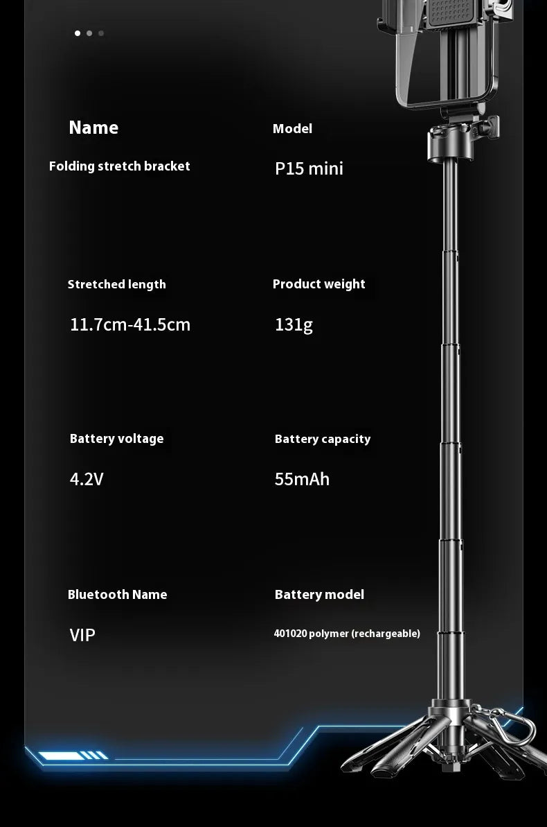 Multifunctional Selfie Stick Tripod – Perfect for Vlogs & Photography