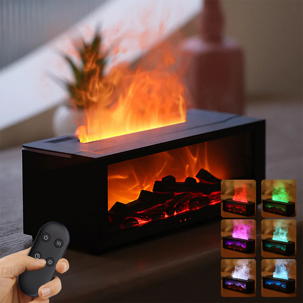 Cozy Flame Aromatherapy Diffuser – Relax with Essential Oils!✨✨