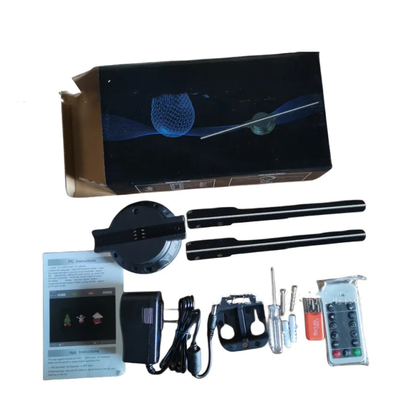 3D Holographic Fan Display – LED Advertising Projector for Shops & Events