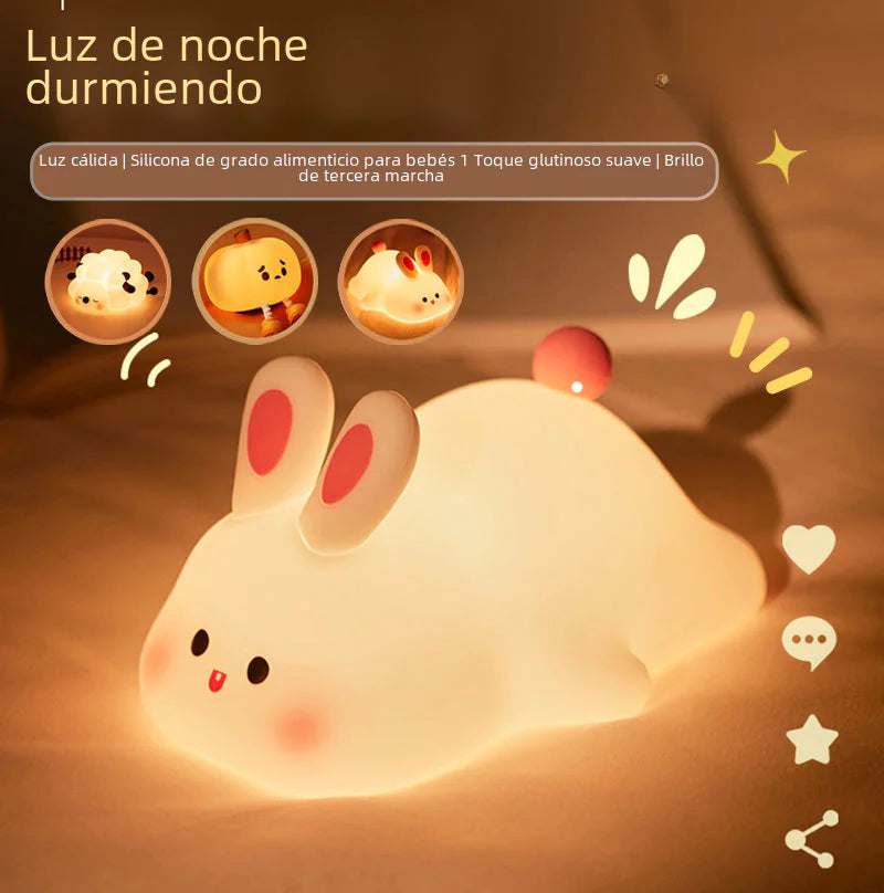 Silicone Panda Night Light with Voice Control