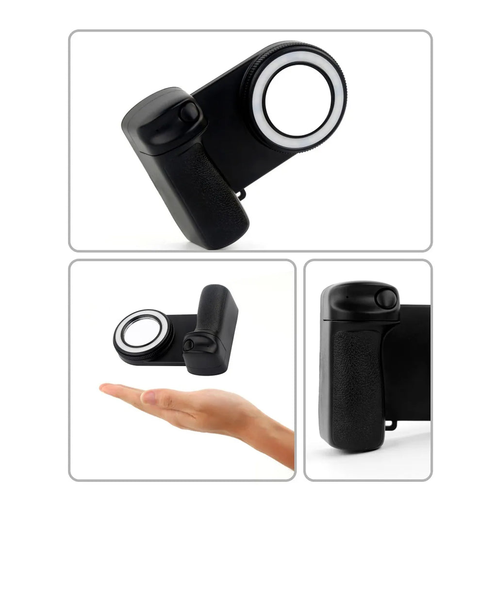 Bluetooth Phone Fill Light with Magnetic Mount.