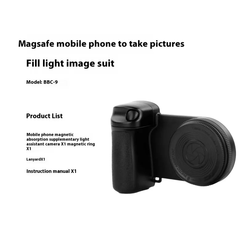 Bluetooth Phone Fill Light with Magnetic Mount.