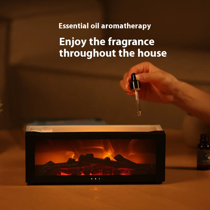 Cozy Flame Aromatherapy Diffuser – Relax with Essential Oils!✨✨