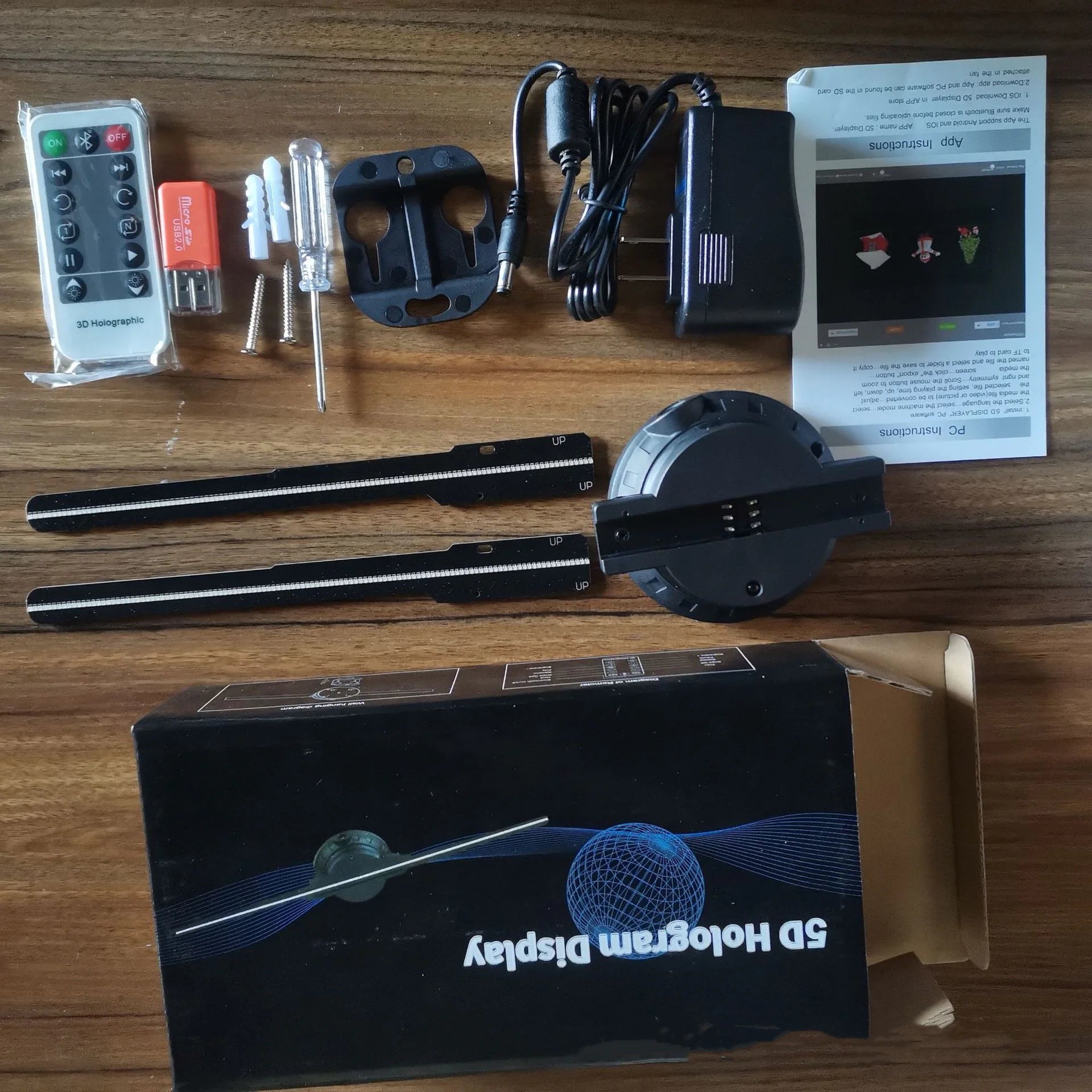3D Holographic Fan Display – LED Advertising Projector for Shops & Events